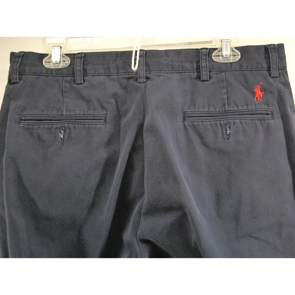 Polo Ralph Lauren Chino Men's Prospect Pants 34X30 Navy Blue 100% Cotton